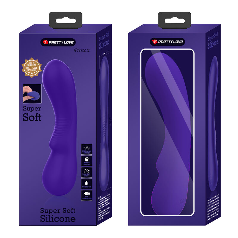 Vibrateur rechargeable Prescott violet — PRETTY LOVE SMART