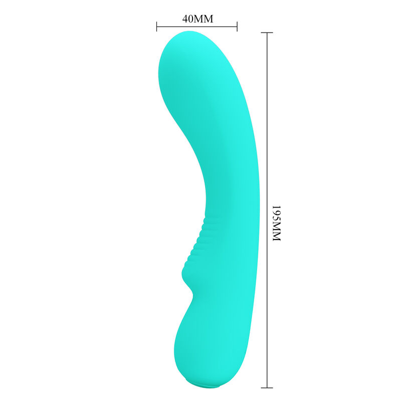 Vibrateur rechargeable Prescott vert aqua — PRETTY LOVE SMART