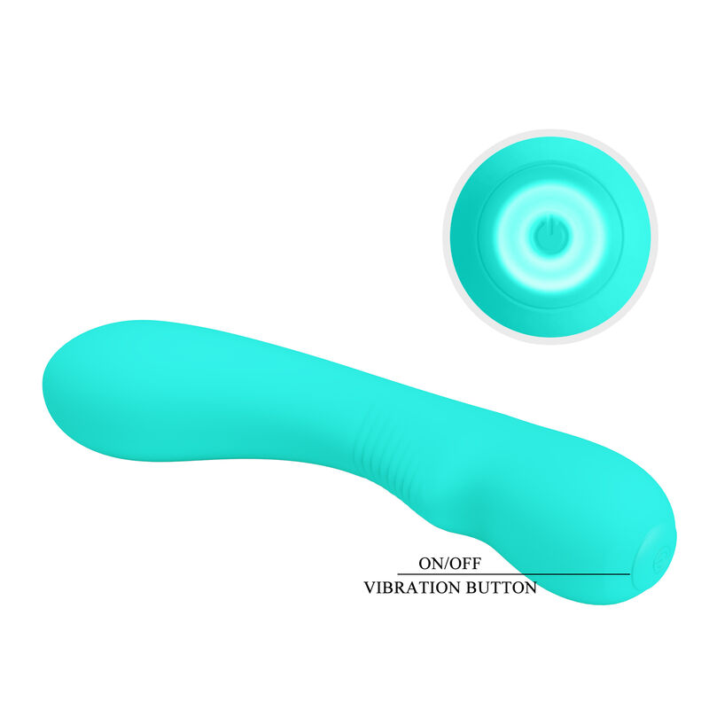 Vibrateur rechargeable Prescott vert aqua — PRETTY LOVE SMART