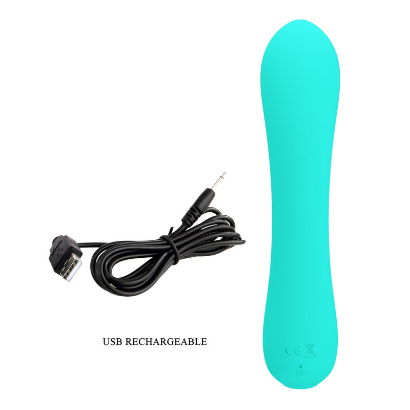 Vibrateur rechargeable Prescott vert aqua — PRETTY LOVE SMART