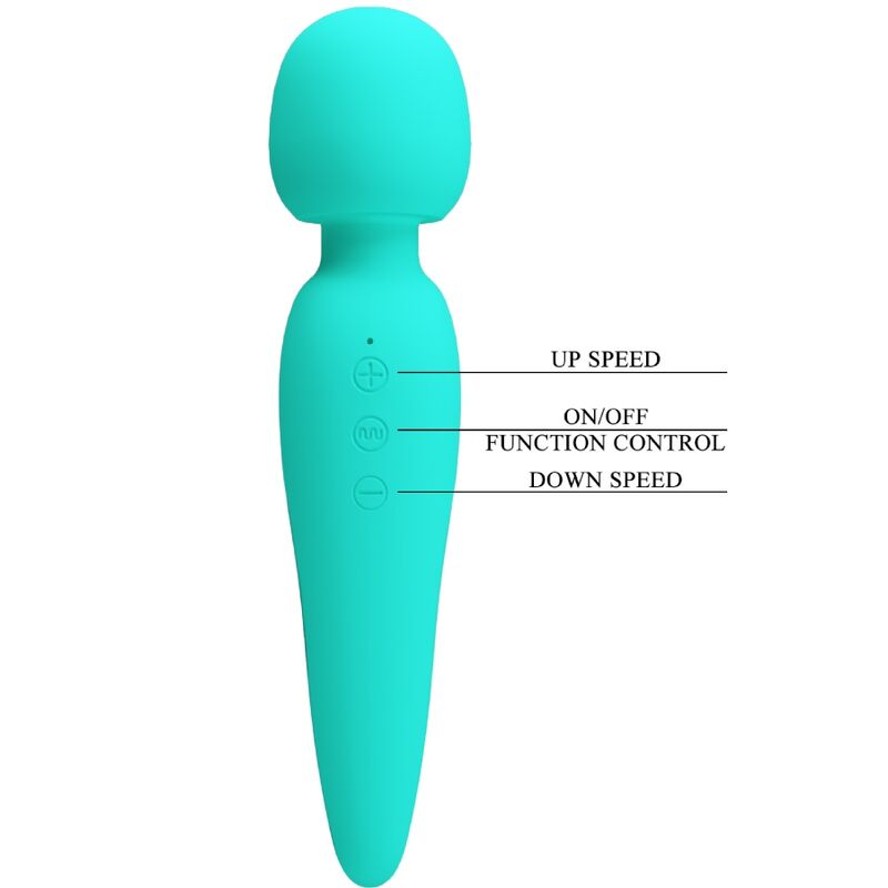 Masseur aquatique vibrant 12 modes vert aqua — PRETTY LOVE SMART