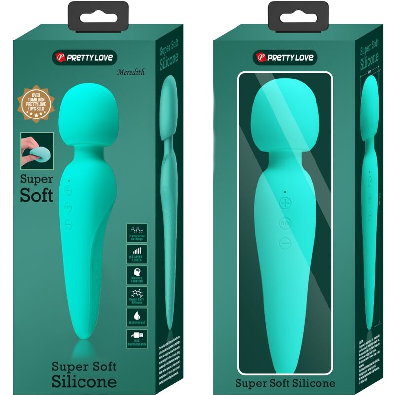 Masseur aquatique vibrant 12 modes vert aqua — PRETTY LOVE SMART