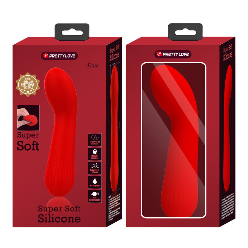 Vibrateur Faun rechargeable rouge — PRETTY LOVE SMART