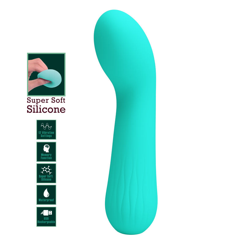 Vibrateur rechargeable Faun vert aqua — PRETTY LOVE SMART