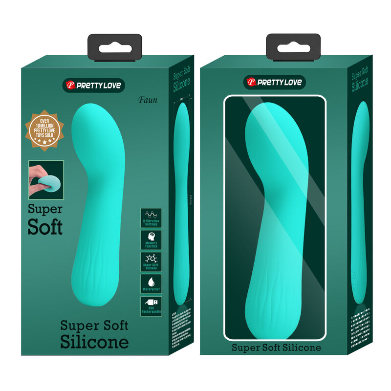 Vibrateur rechargeable Faun vert aqua — PRETTY LOVE SMART