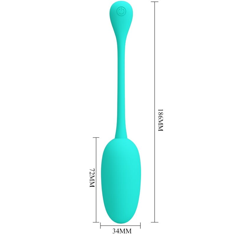 Oeuf vibrant rechargeable knucker vert d'eau — Pretty Love Flirtation