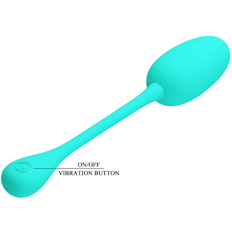 Oeuf vibrant rechargeable knucker vert d'eau — Pretty Love Flirtation