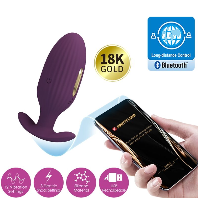 Plug anal connecté vibrant et stimulant Jefferson — PRETTY LOVE BOTTOM