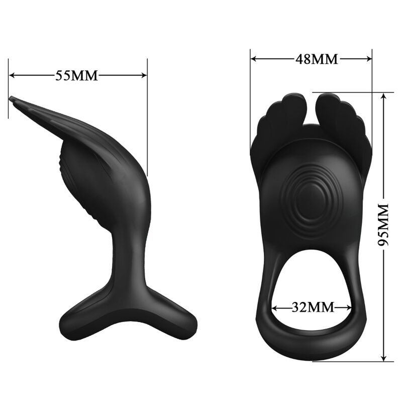 Anneau pénis vibrant rechargeable 7 modes — PRETTY LOVE MALE