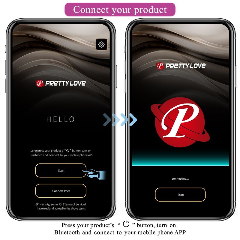 Vibromasseur couple en C double stimulation — PRETTY LOVE