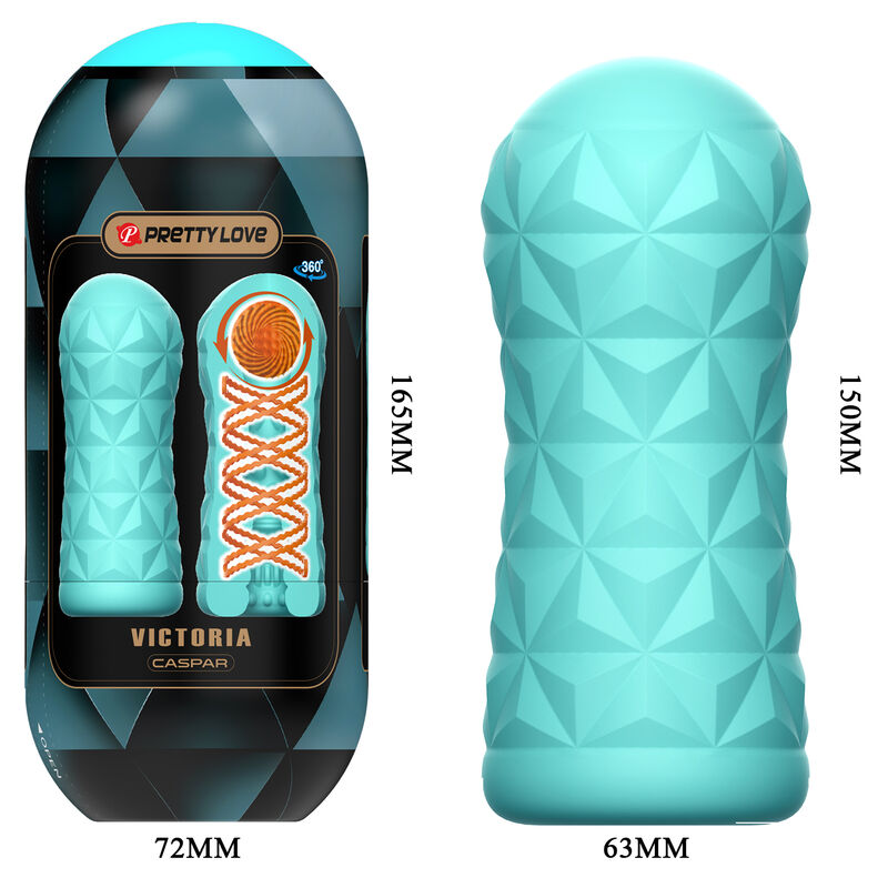 Masturbateur rotatif à spirale 15 pièces — PRETTY LOVE MALE