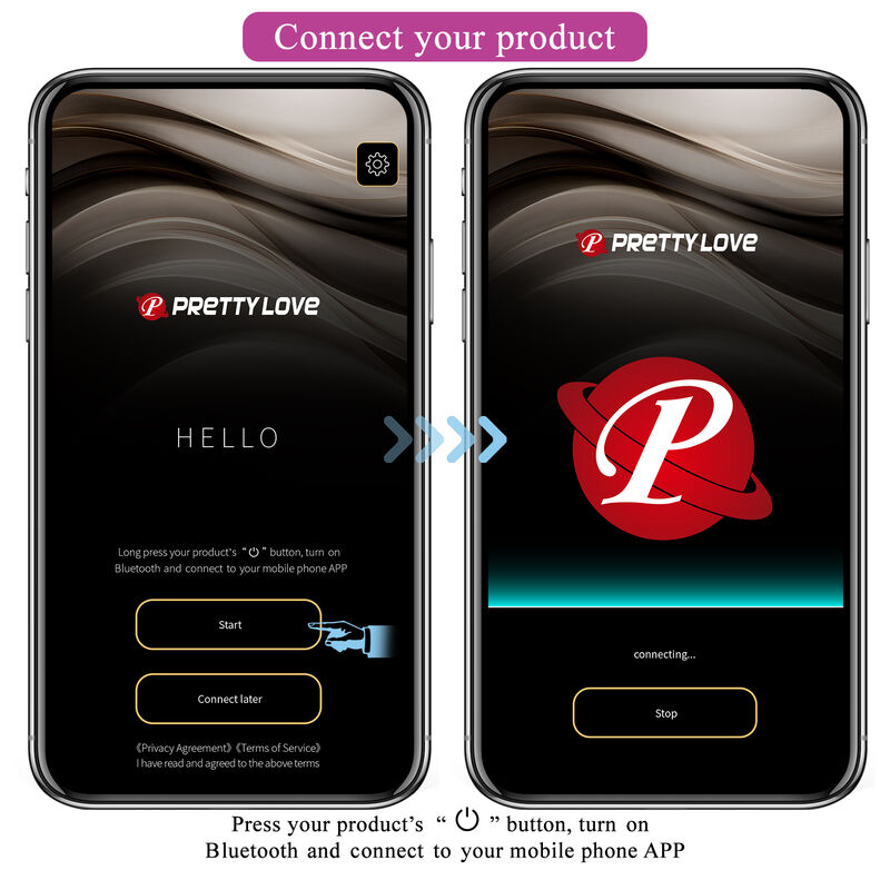 Vibrateur électrostimulation connecté par app — PRETTY LOVE HIGH GRADE