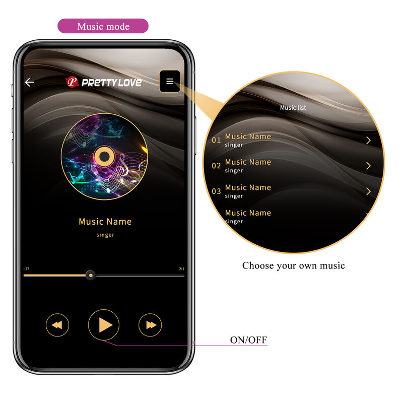 Vibrateur électrostimulation connecté par app — PRETTY LOVE HIGH GRADE