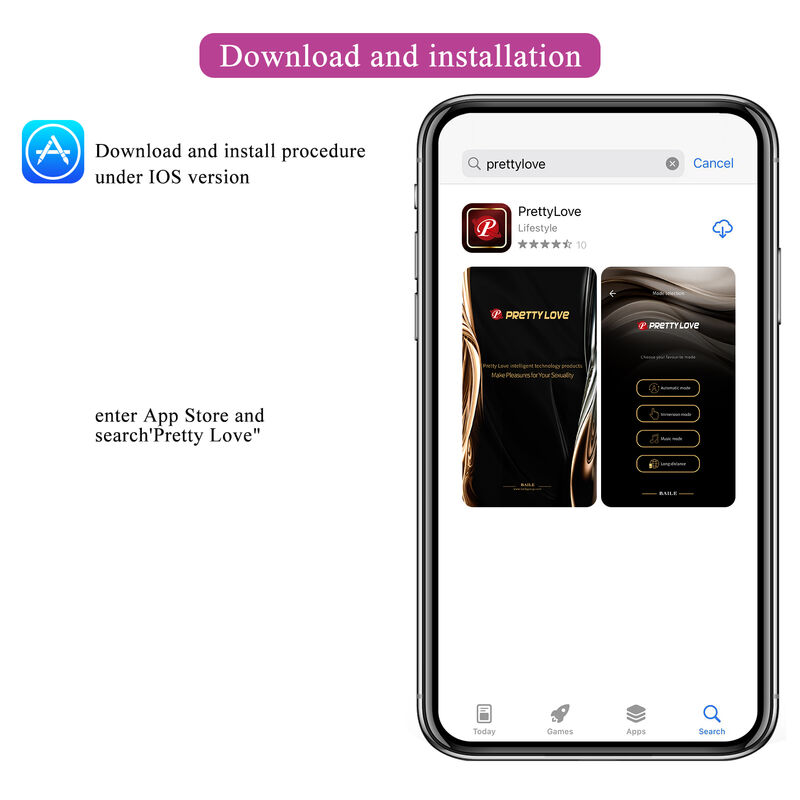 Vibrateur électrostimulation connecté par app — PRETTY LOVE HIGH GRADE
