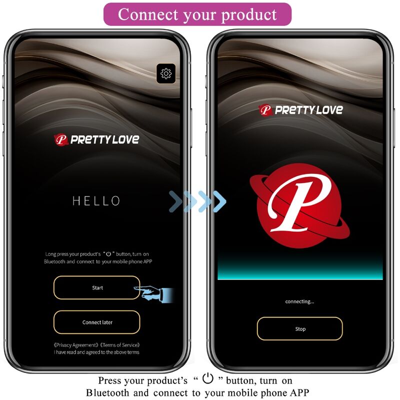 Vibrateur double plaisir connecté — PRETTY LOVE C-TYPE