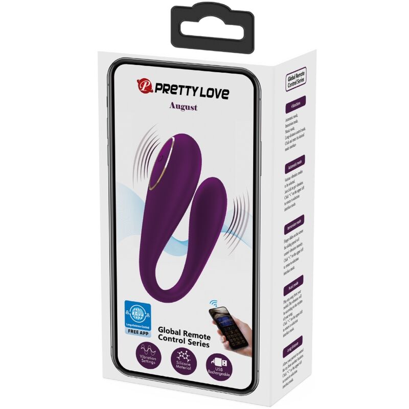 Vibrateur double plaisir connecté — PRETTY LOVE C-TYPE