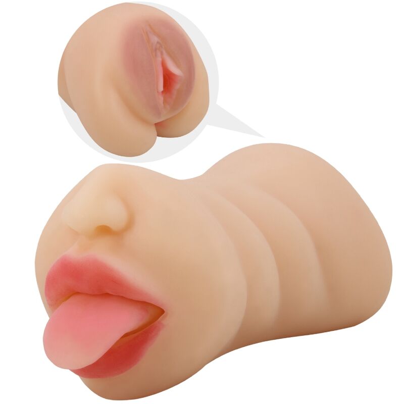 Masturbateur double entrée Sarah en forme de vagin — CRAZY BULL
