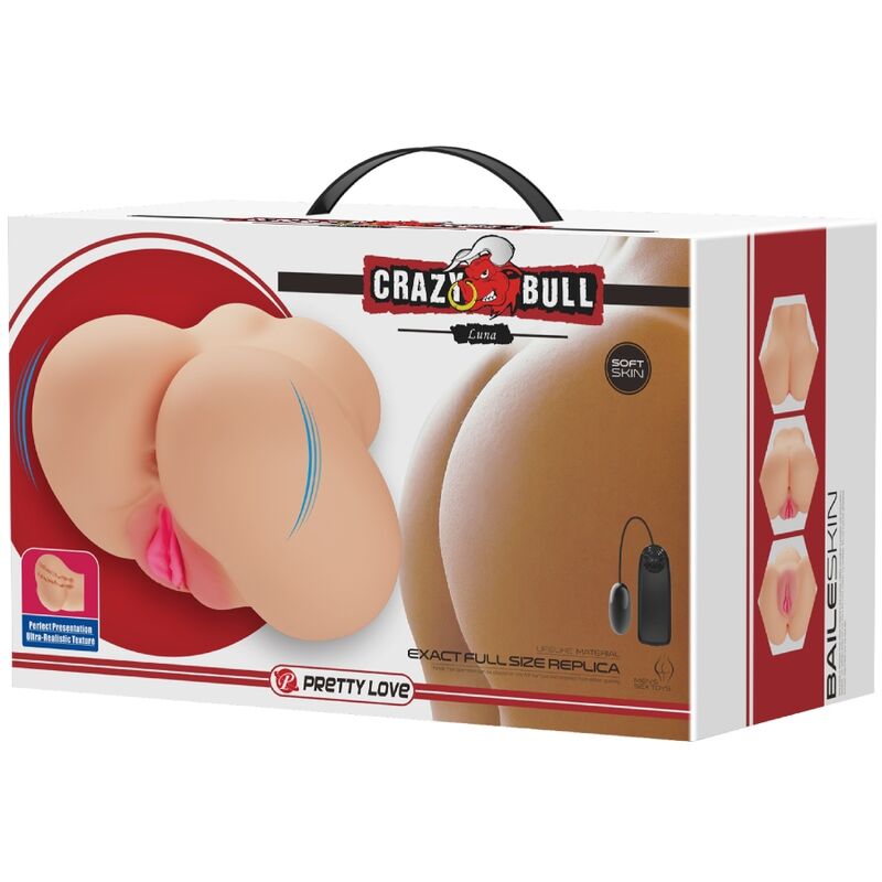 Masturbateur double réaliste vibrant — CRAZY BULL