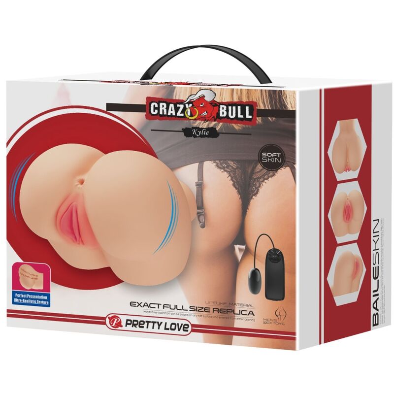 Masturbateur double canal vibrant réaliste — CRAZY BULL