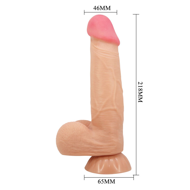 Gode réaliste à peau coulissante avec ventouse — PRETTY LOVE HIGH GRADE