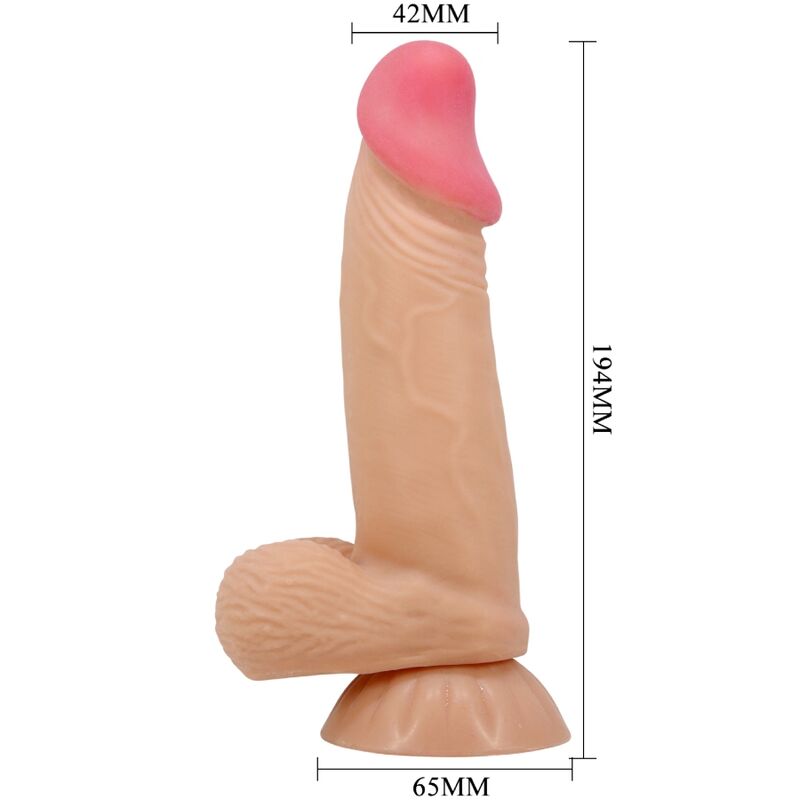 Gode réaliste à peau coulissante avec ventouse — PRETTY LOVE HIGH GRADE