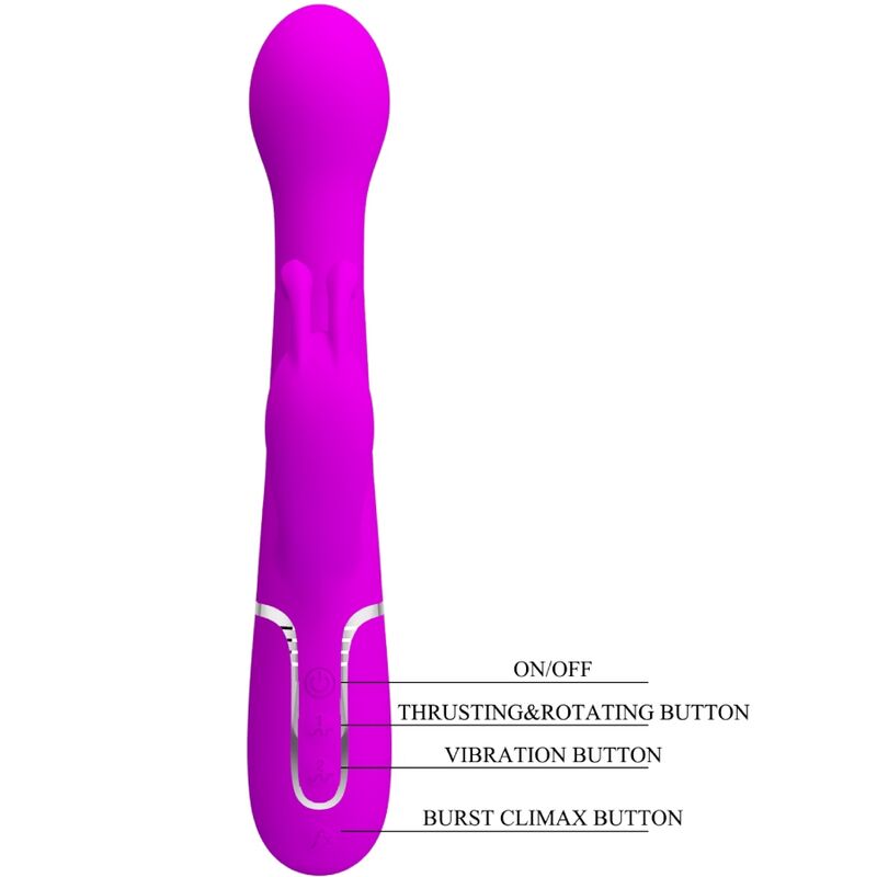 Vibromasseur rabbit 3 en 1 à double stimulation — PRETTY LOVE FLIRTATION