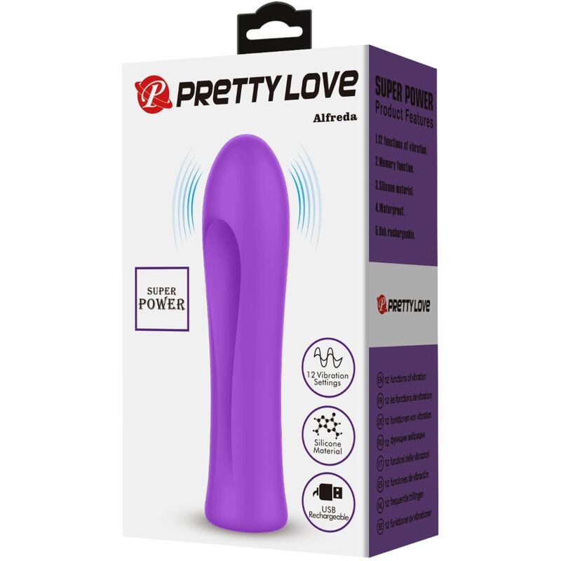 Vibrateur puissant rechargeable violet — PRETTY LOVE FLIRTATION