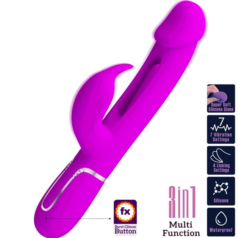 Vibrateur rabbit multifonction 3-en-1 — PRETTY LOVE FLIRTATION