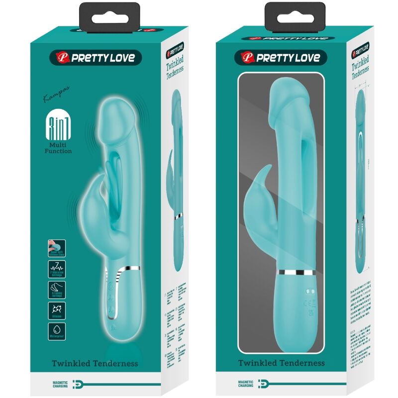 Vibromasseur rabbit 3-en-1 multifonction — PRETTY LOVE FLIRTATION
