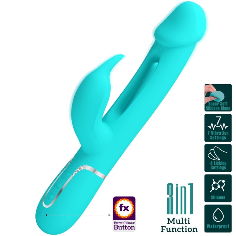 Vibromasseur rabbit 3-en-1 multifonction — PRETTY LOVE FLIRTATION