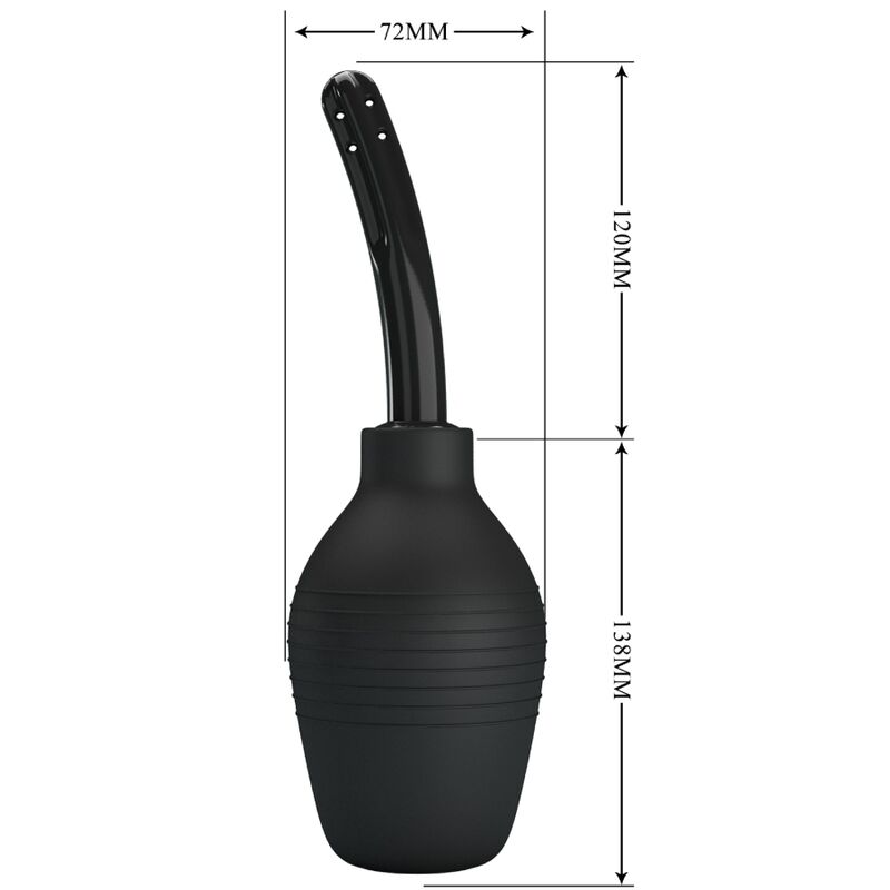 Douche anale extra large en silicone noir — MR PLAY