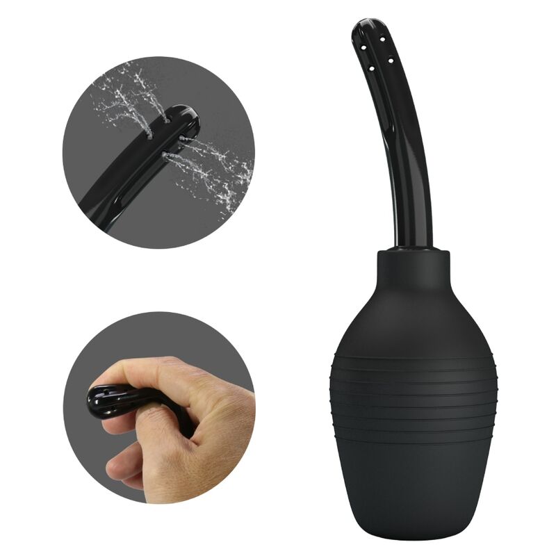 Douche anale extra large en silicone noir — MR PLAY