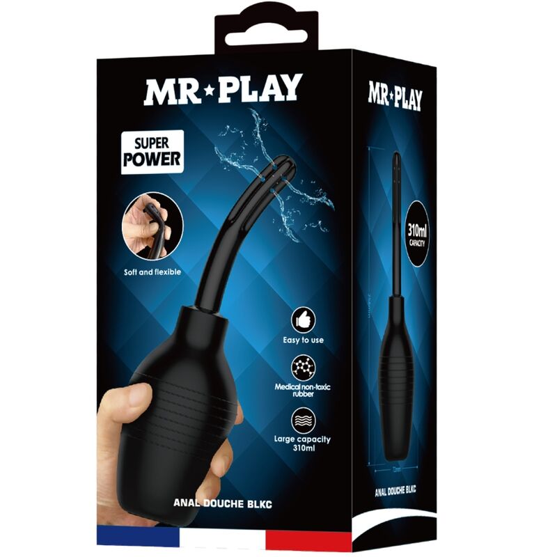 Douche anale extra large en silicone noir — MR PLAY