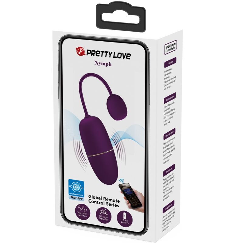 Oeuf vibrant connecté lilas — PRETTY LOVE BOTTOM