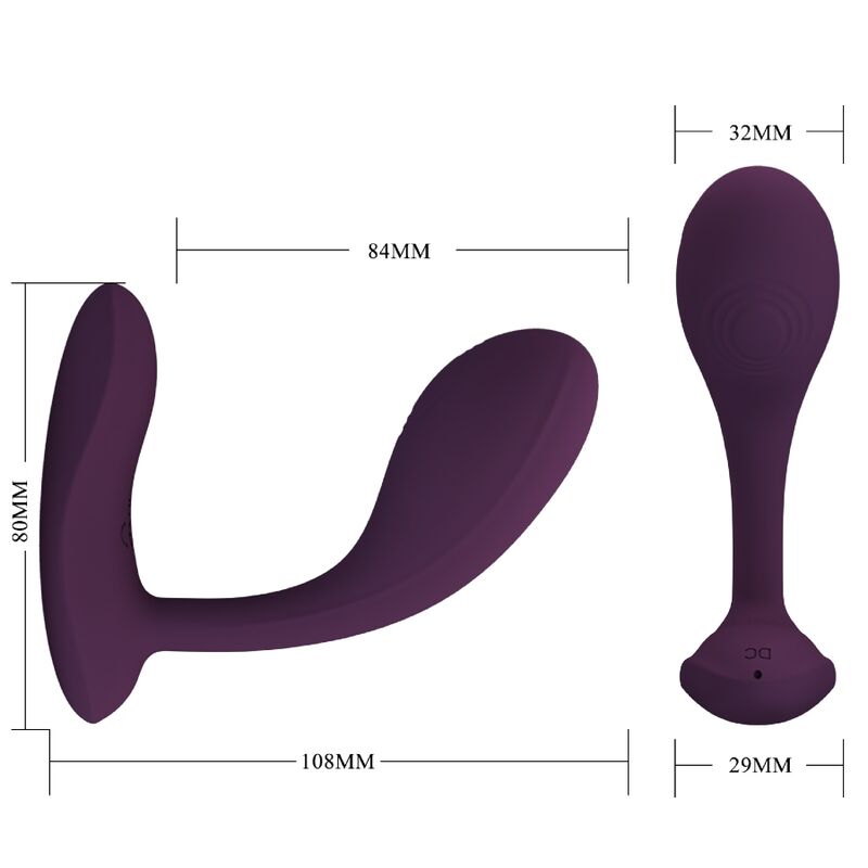 Vibrateur point G connecté rechargeable lilas — PRETTY LOVE FLIRTATION