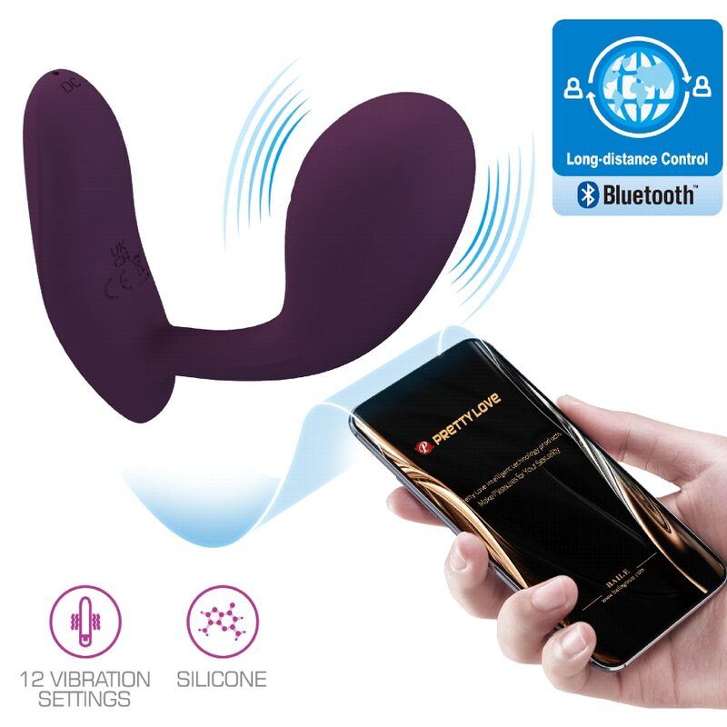 Vibrateur point G connecté rechargeable lilas — PRETTY LOVE FLIRTATION