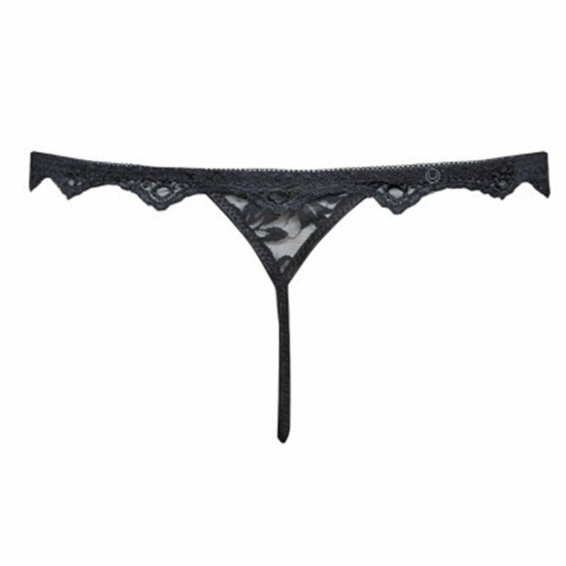 Black Lace Lingerie Set — Bra, Briefs & Suspender Belt — LIVCO CORSETTI SETS