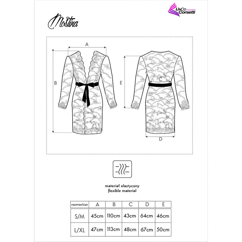Roupa de Banho Transparente com Flor Preto — LIVCO CORSETTI ACESSÓRIOS