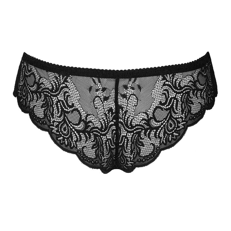 Mutandina in pizzo nero crochless — LIVCO CORSETTI PANTIES