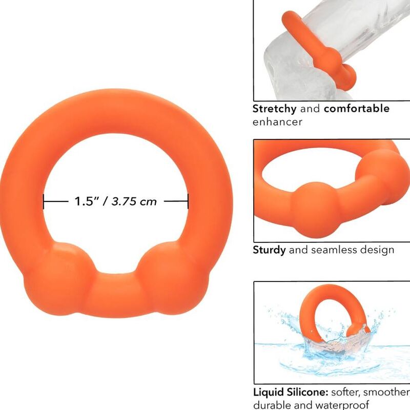Bague double bille rehausseuse en silicone liquide — CALEXOTICS