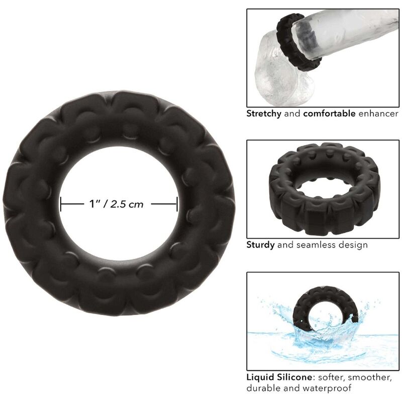 Alpha Liquid Silicone Black Prolongation Ring — CALEXOTICS