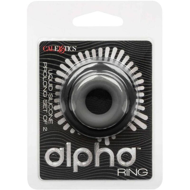 Lot de 2 bagues prolongatrices Alpha en silicone liquide — CALEXOTICS