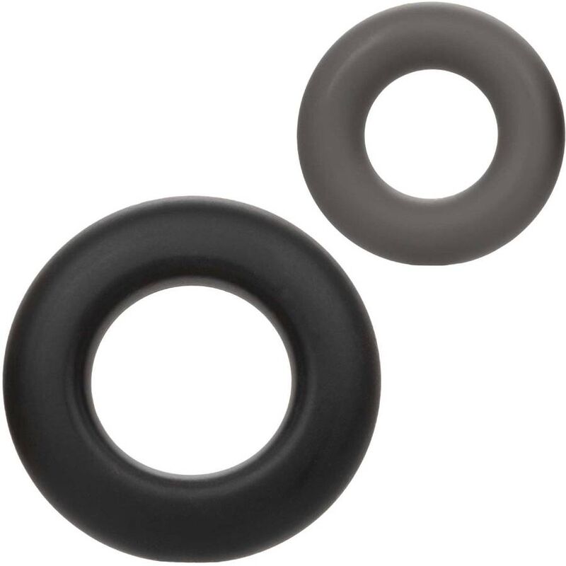 Lot de 2 bagues prolongatrices Alpha en silicone liquide — CALEXOTICS