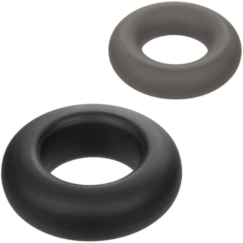 Lot de 2 bagues prolongatrices Alpha en silicone liquide — CALEXOTICS