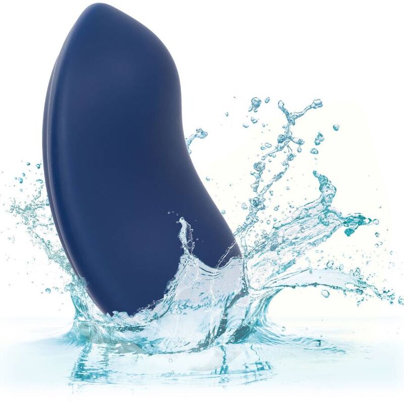 Stimulateur courbe velours cachemire bleu — CALEXOTICS