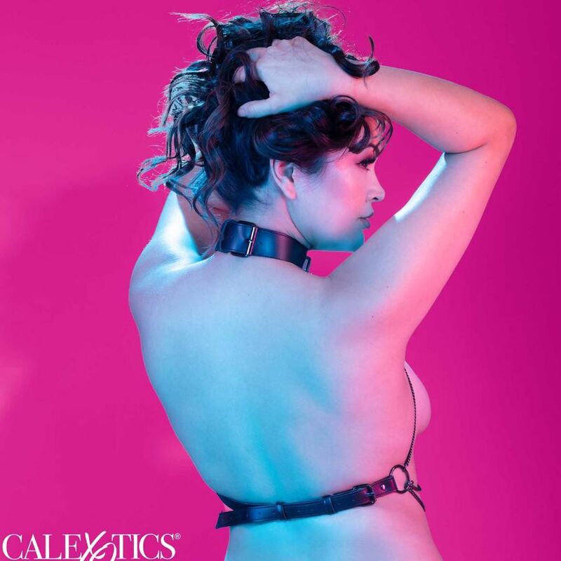 Harnais collier multi-chaînes taille plus — CALEXOTICS