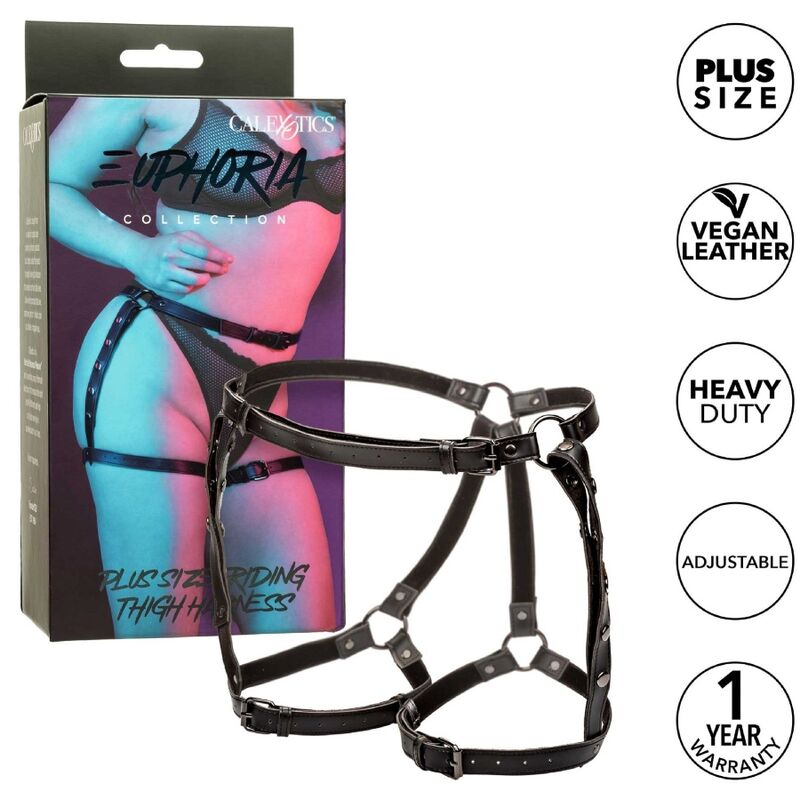 Harnais de cuisse d'équitation multi-sangles taille plus — CALEXOTICS