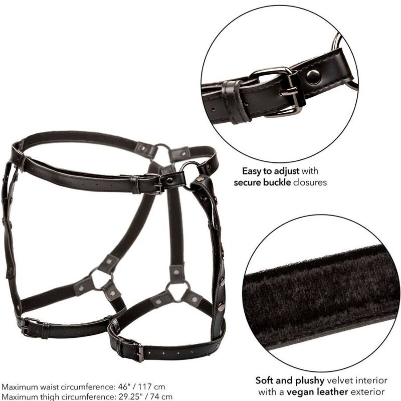 Harnais de cuisse d'équitation multi-sangles taille plus — CALEXOTICS