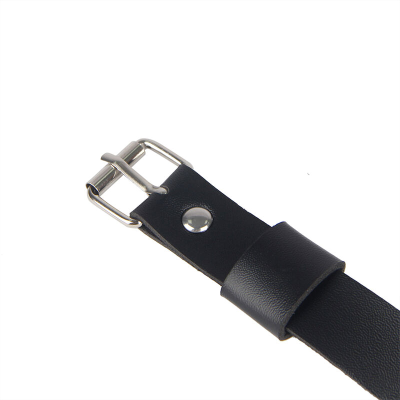 Harnais de jambe chaîné en cuir noir — SUBBLIME FETISH