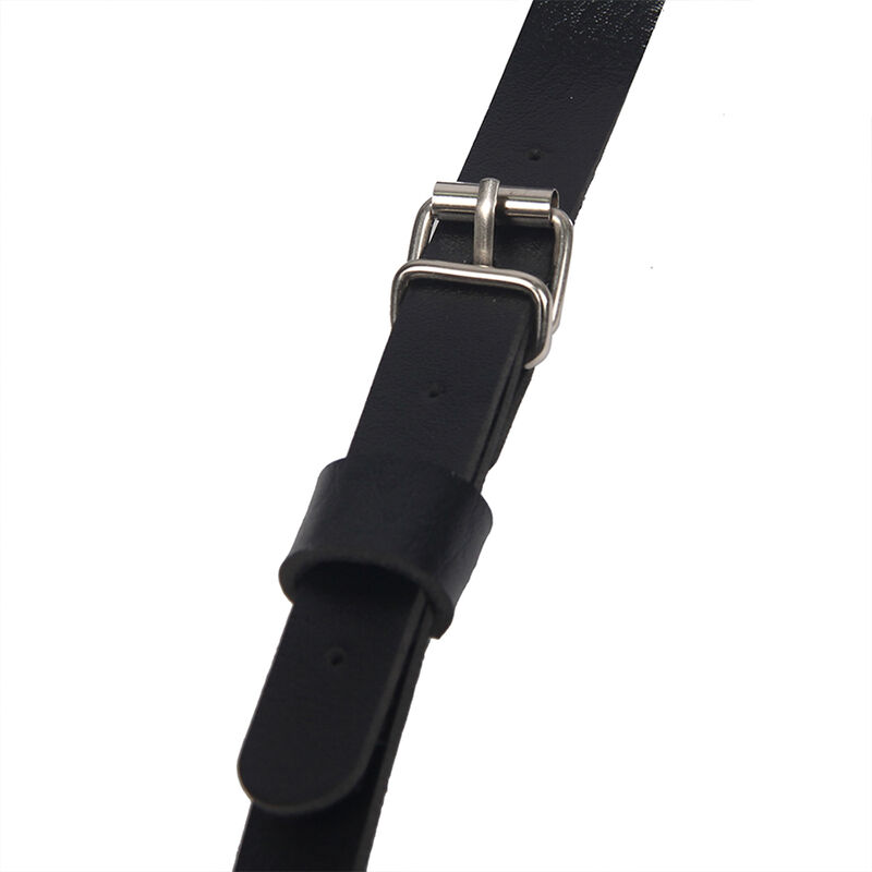 Harnais de corps en cuir noir réglable — SUBBLIME FETISH